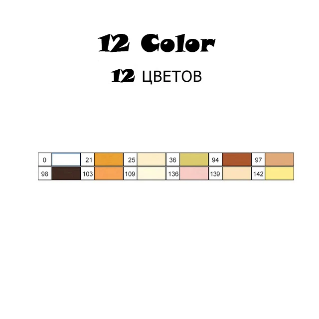 TouchFIVE Твин кисть Маркер Набор маркер для граффити ручка набор эскизов маркеры 168 цветов Ручка для рисования манга дизайн для школы - Цвет: 12 color set