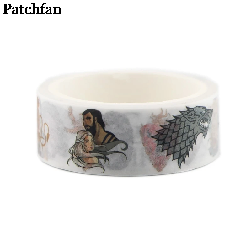 20 шт./лот Patchfan Игра престолов 90s забавные DIY Скрапбукинг дети Васи бумага маскирующая Лента Печатный узор наклейка Пастер A2345