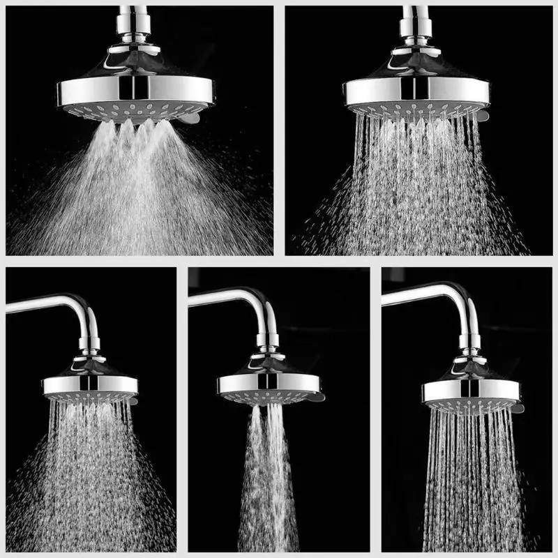 American 4 Inch Concealed Five-Speed Water-Saving Small Top Spray Shower Head Quality Matching Bathhouse Hotel Shower Head