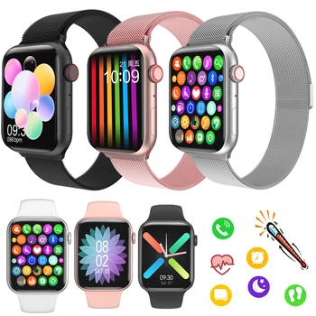 

Luxury Smart Watch Blood Pressure Monitor Body Temperature Mesurement Waterproof Fitness Bracelet with Extra Watch Strap