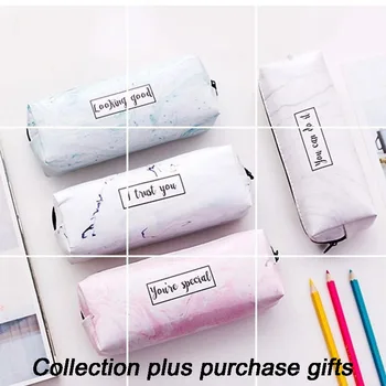 

Piornik marble pencil case kawaii caneta PU estuches escolar gran capacidad articulos escolares waterproof or school of girl boy