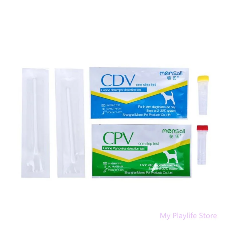 ПЭТ в форме собачки Горячая CDV CPV Parvovirus Обнаружение бумаги Тестовая карта товары для собак C42