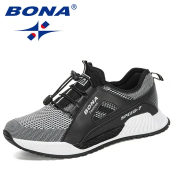 

BONA 2020 New Designers Mesh Men Casual Shoes New Arrival Ventilation Fashion Sneakers Outdoors Tourism Men Shoes Comfortable