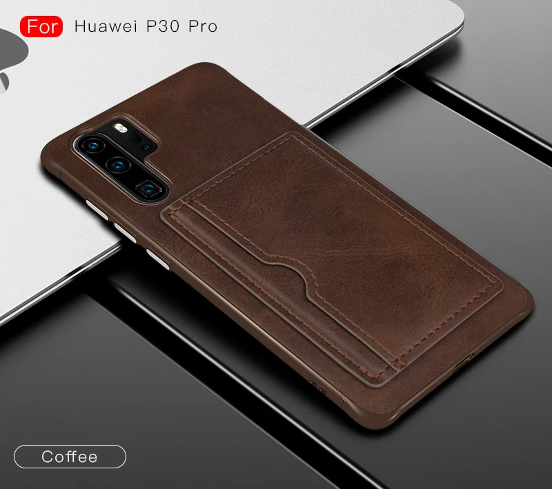 Чехол для телефона из искусственной кожи с подставкой для huawei P30 P20 mate 20 Pro Lite Nova3E 4E ультра тонкий роскошный протектор телефона с отделением для карт