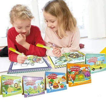 

Reusable Children's Magic Water Picture Book Doodle pen Kids Coloring Drawing Album Creative Paintings Baby Educational Toys