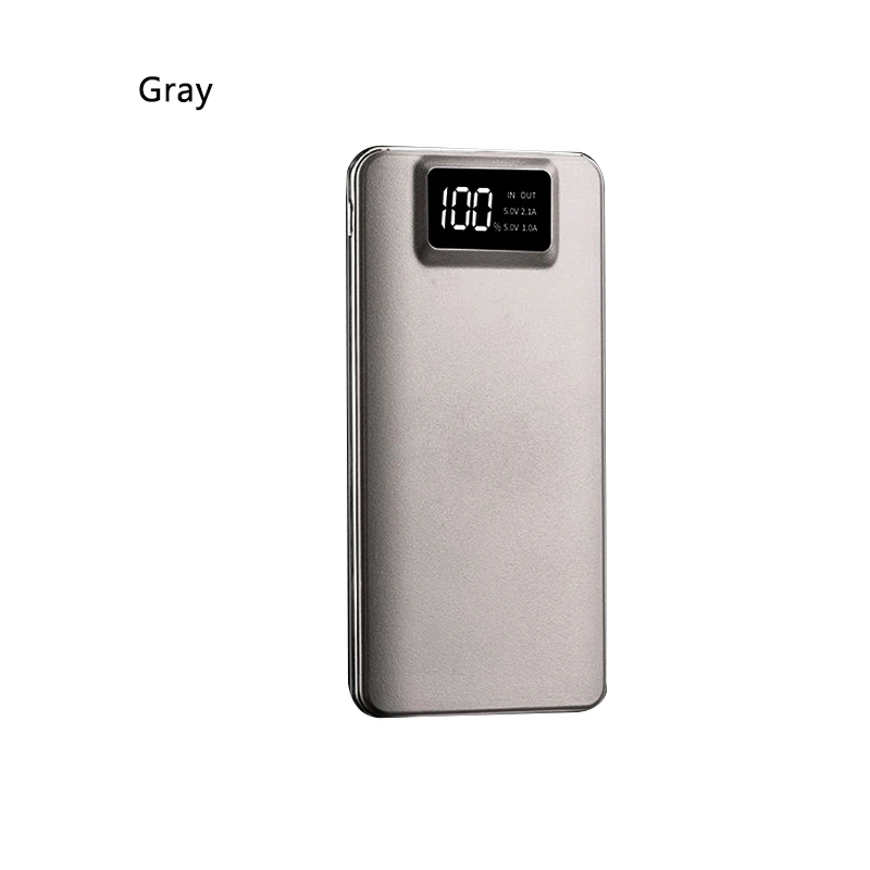 1 портативный 20000Mah Lcd Мобильный Внешний аккумулятор зарядное устройство для банк питания для мобильного телефона смартфон с двойным USB удобный