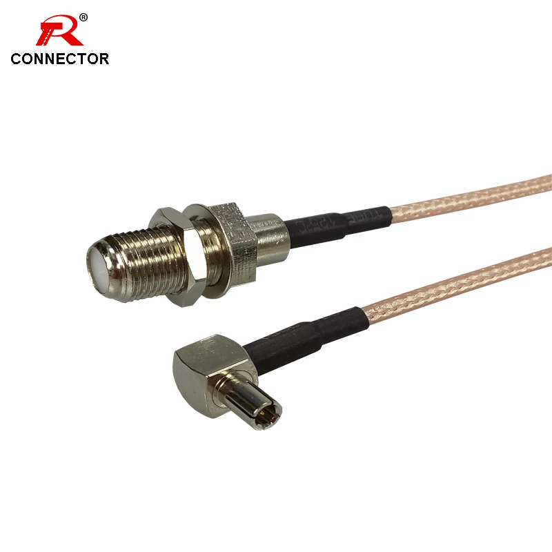 4 шт. 15 см 5,9 "подгоняемый коаксиальный РЧ кабель Соединитель 3G модем TS9 правый угол F женский с кабелем Pigtail RG316 оптовая цена|Соединители|   | АлиЭкспресс