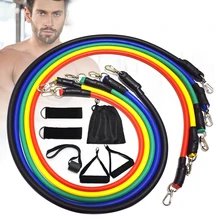 Elastic Expander Pull Rope Resistance Bands Set Yoga Fitness with Door Anchor Ankle Straps for Training Physical 11PCS Elastic Expander Pull Rope Resistance Bands Set Yoga Fitness with Door Anchor Ankle Straps for Training Physical 11PCS