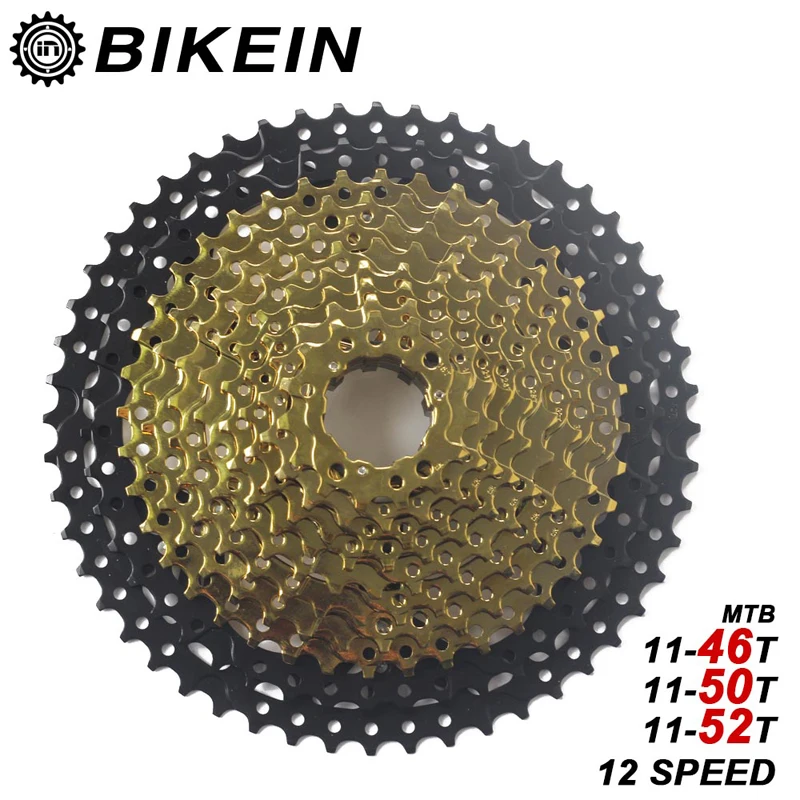 

S-Ride Mountain Bike 12 Speed Cassette Sprockets 46T/50T/52T Gear Compatible with Shimano/SRAM 12s MTB Freewheel Bicycle Parts