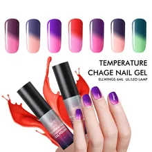 На заказ 6 мл Гель-лак для ногтей изменение температуры УФ-Гель-лак для ногтей Полупостоянный Гель-лак для ногтей маникюр