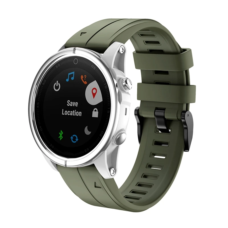 Часы Quick Release силиконовый 20 мм ремешок для часов Garmin Fenix 5S 5SPlus 6S 6Spro Easy Fit наручный ремешок Y