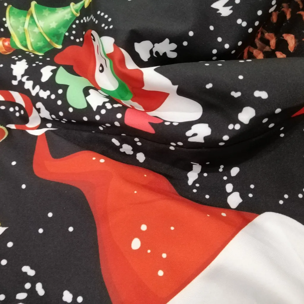 Платья размера плюс, женские вечерние платья на бретельках, винтажное рождественское платье с принтом Санта Клауса и снежинки, robe hiver femme