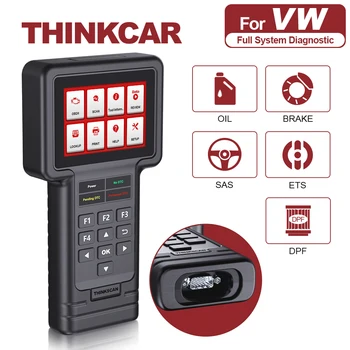

THINKCAR ThinkScan S03 Free Update OBD2 Car Scanner Oil/Brake/SAS/ETS/DPF 5 Reset Service Diagnostic Tool Full OBD 2 Code Reader