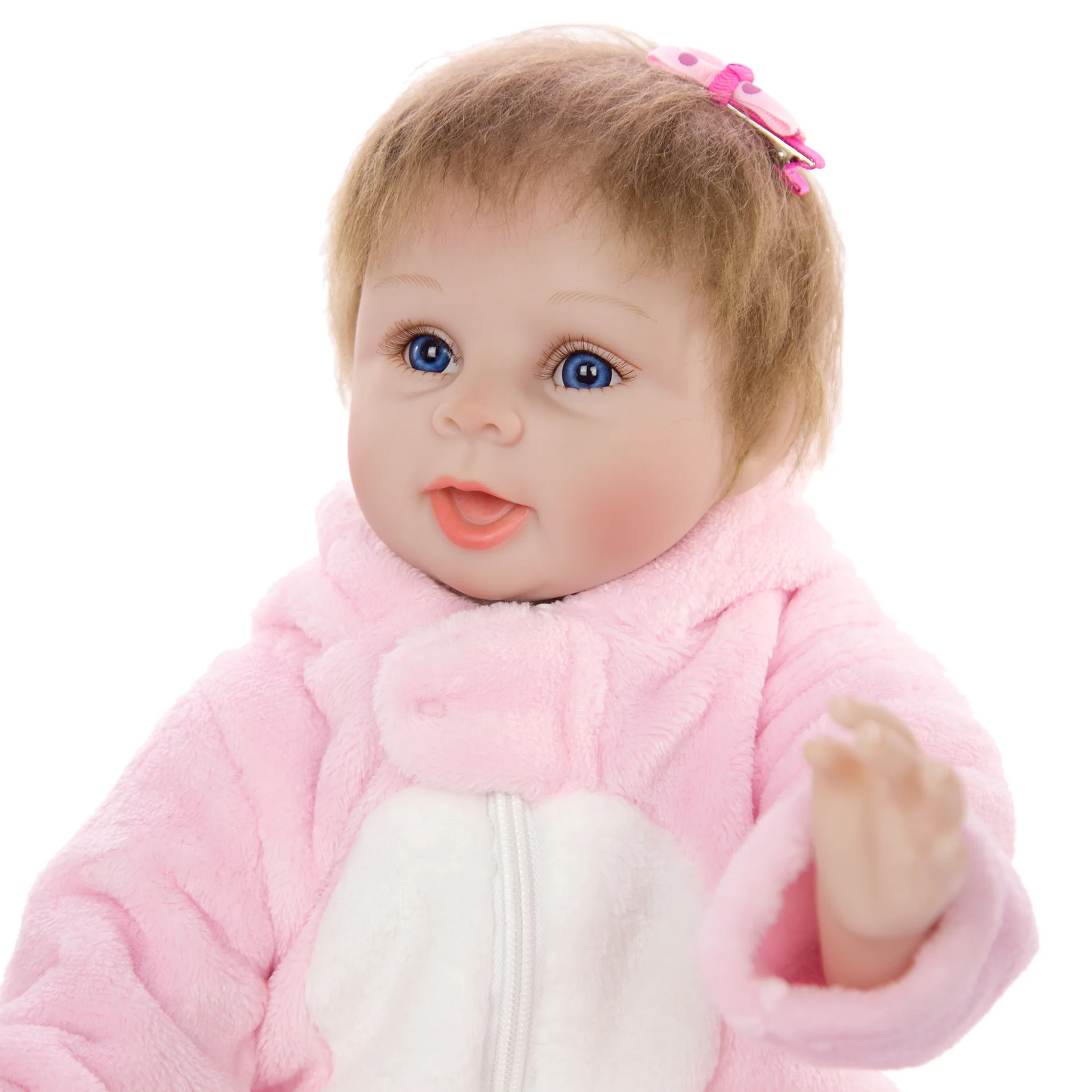 KEIUMI Bebe Reborn Baby Doll игрушка из ткани, набивная Реалистичная кукла для новорожденных мальчиков и девочек, силиконовые куклы для малышей, подарок