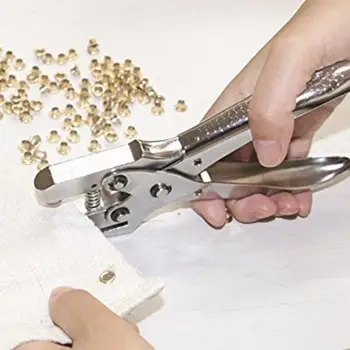 

Holes Punching Plier with Metal Eyelets Kit 16X9X2CM