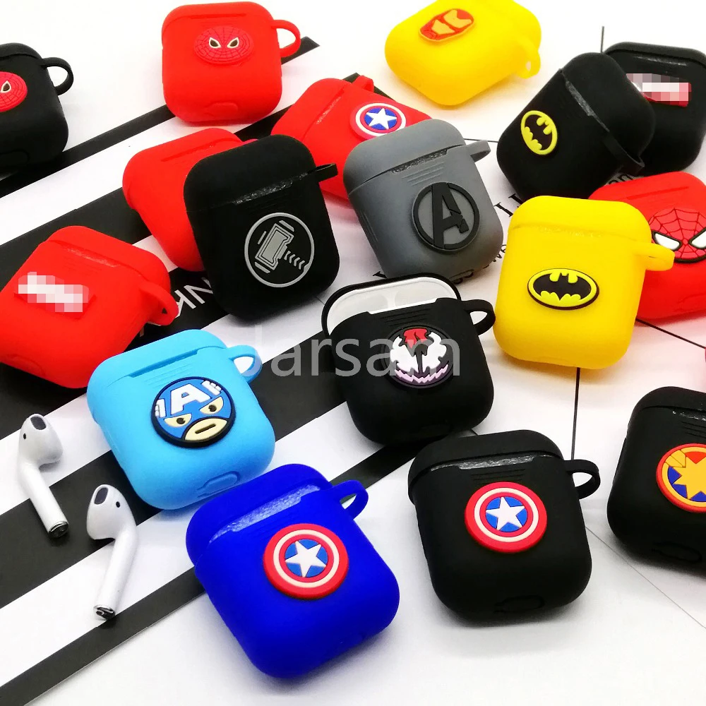 Чехол с героями мультфильмов Draadloze Bluetooth Voor Apple AirPods Siliconen Opladen Hoofdtelefoon Gevallen Voor Airpods 2 Beschermhoes