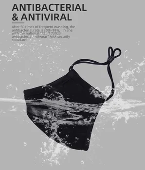 

Black Face Mask For Women Men 95% Filtration Feature Washable Breathable 3 Layered Face Mouth Cover Foggy Haze Filter Mascarilla