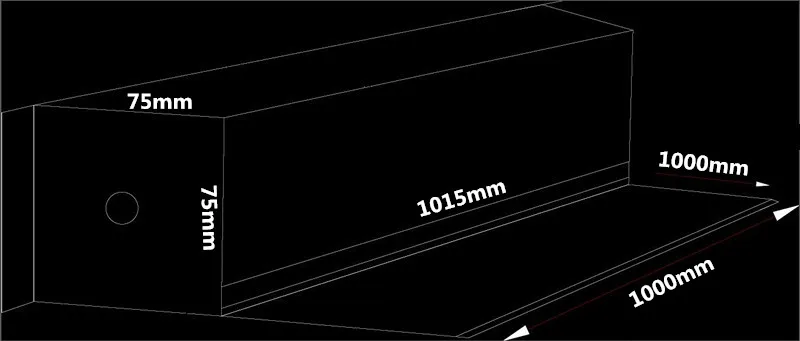 Тип коробки нейлоновая ткань прокатки занавес, ширина занавеса 1000мм x Lmax 1000 мм