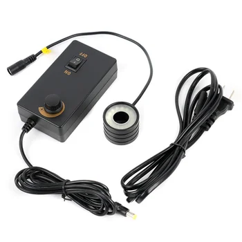 

Agnicy Video Microscope 28mm 32LED High Brightness White Aluminum Alloy Auxiliary Adjustable Ring Light Source