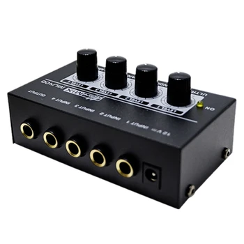 

MU400 o Mixer 4-Channel o Mixer Mini Signal Mixer for 6.5mm o Cable(EU Plug)