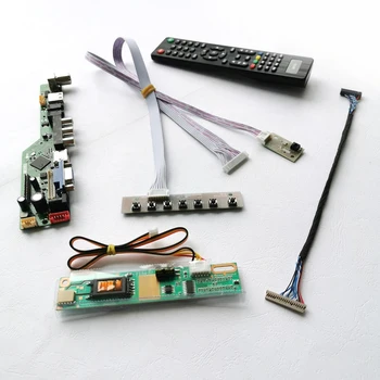 

Fit LTN141P1-L01/L02/L04/L05 1400*1050 1CCFL 14.1" VGA+HDMI+Audio+USB+Remote LVDS 20Pin laptop panel LCD screen controller board
