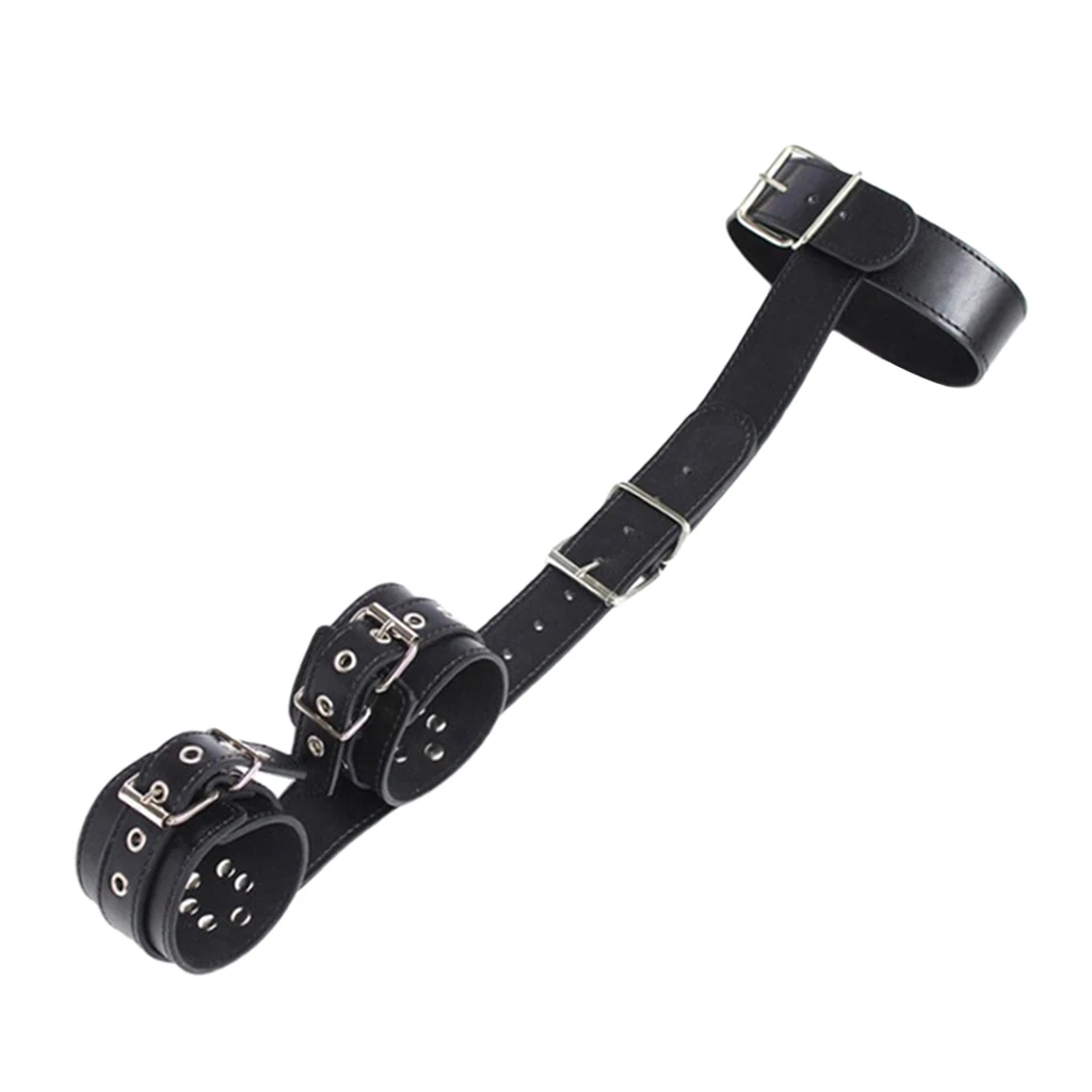 Adult Couple Neck Collar Hand Cuff Wrist Body Restraint Kit Love Toys