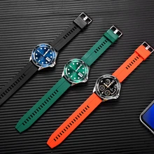 GEJIAN Smart Watch Men Bluetooth Call TFT Card Music Player For Android ios 2021 New Luxury Steel Belt Sports smart watch mens