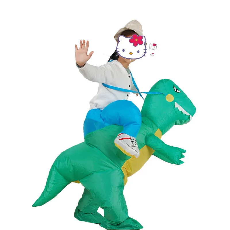 Inflatable Dinosaur Costume Dinosaur Jumpsuit Dinosaur Clothing Halloween Costumes Funny Costumes Animal Cosplay K1132 D