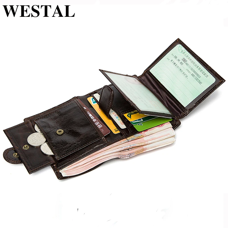 Кошелек WESTAL мужской из натуральной кожи | Багаж и сумки
