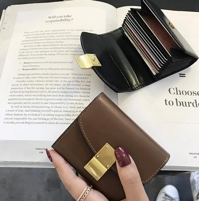 caramel colour Лакированная фурнитура, цветочный кошелек, качественный короткий женский s кошелек на кнопке и молнии, маленькие женские кожаные кошельки, специальные - Color: caramel colour