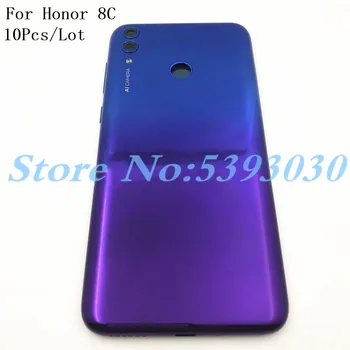 

10Pcs/Lot Original 6.26" For Huawei Honor 8C Back Battery Cover Case+Power Side Buttons+Glass Lens+Flash+Logo