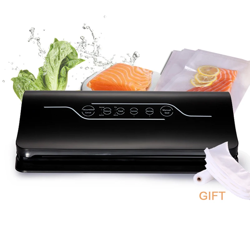 

Professional 100-240V Touch Screen Vacuum Sealer With Bag Corner Cutter Dry Wet Soft Food Packaging Packer Machine Home Saver