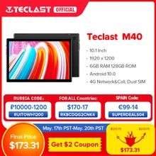 Teclast M40 10.1'' Tablet 1920x1200 4G Network UNISOC T618 Octa Core 6GB RAM 128GB ROM Tablets PC Android 10 Dual Wifi Type-C