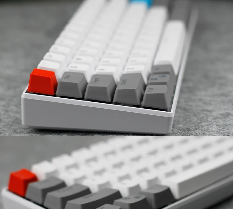1 комплект ANSI 60% макет механической клавиатуры PBT Матовые чехлы для клавиш с подсветкой для Gh60 RK61 ALT61 ANNE двойной-shot литья ключ крышка