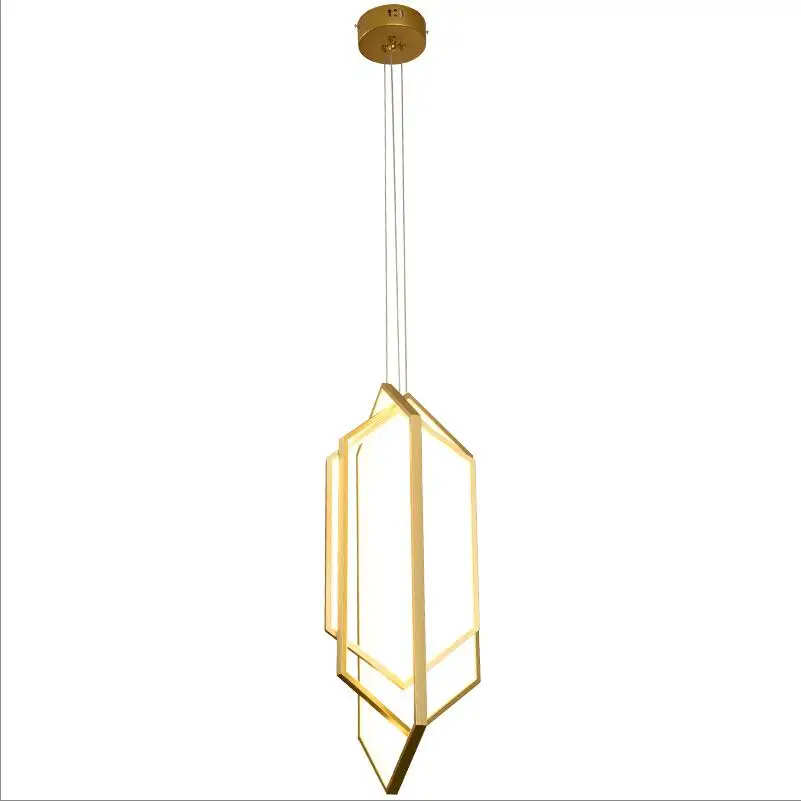 Черный/золотой 3 кольца светодиодный подвесной светильник Подвесная лампа для столовой кухни бар светодиодный акриловая Подвесная лампа светильник
