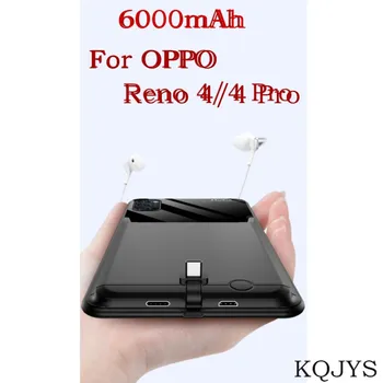 

6000mAh Portable Power Bank Battery Case For OPPO Reno 4 Pro Charging Cover Case External Battery Charger Cases For OPPO Reno 4