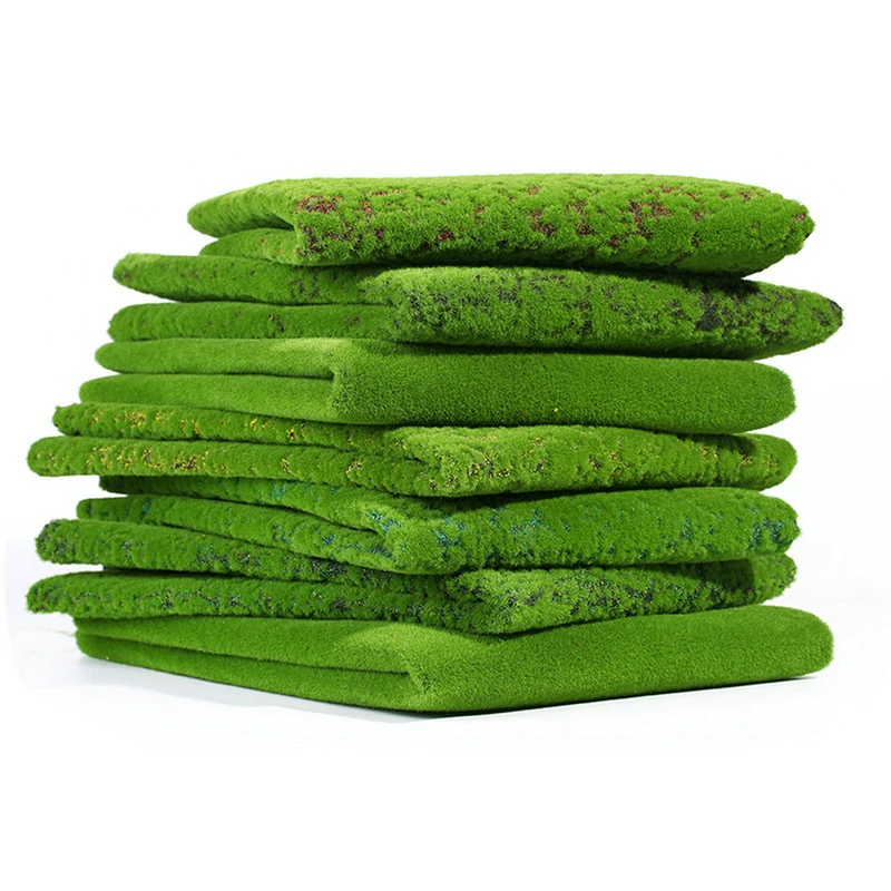 UK Artificial Moss Fake Green Plants Faux Moss Grass For Shop Home Patio Decor 