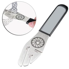 

Durable Bike Bicycle Disc Brake Rotor Alignment Truing Tool Adjustment Durable Stainless Steel Wrench