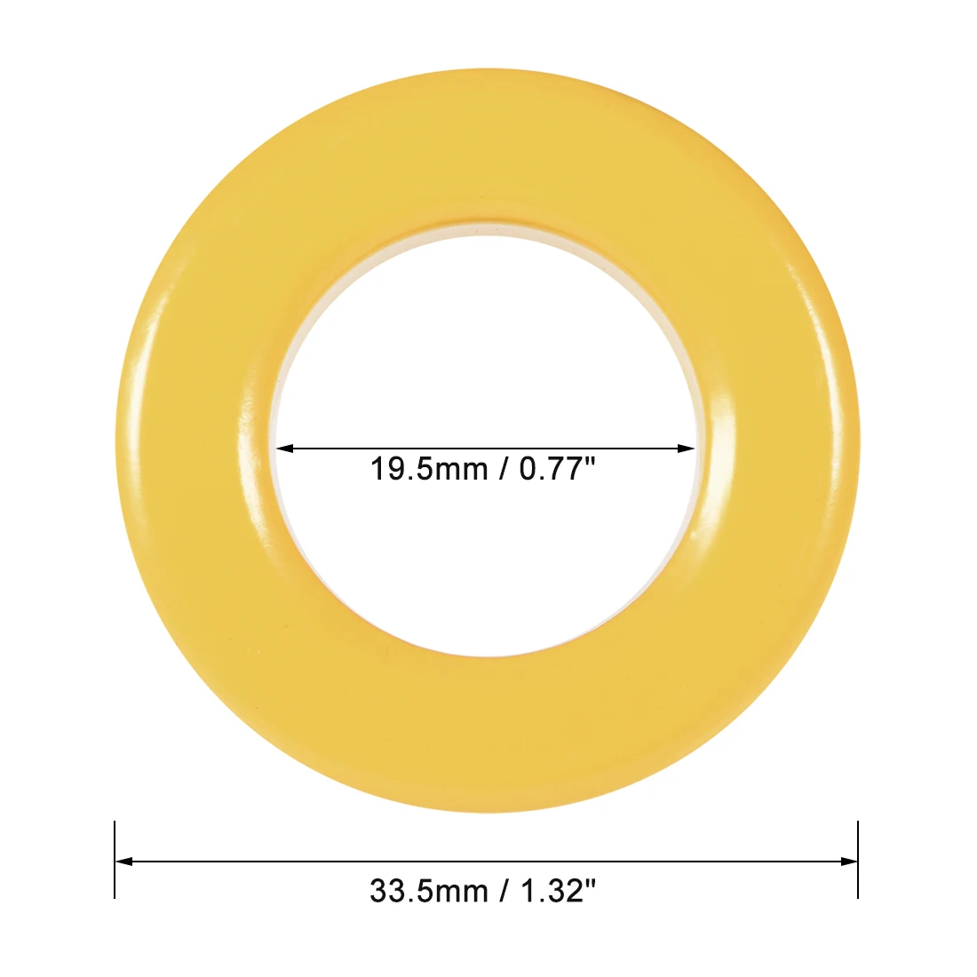 ferro em po nucleos toroides amarelo branco 02