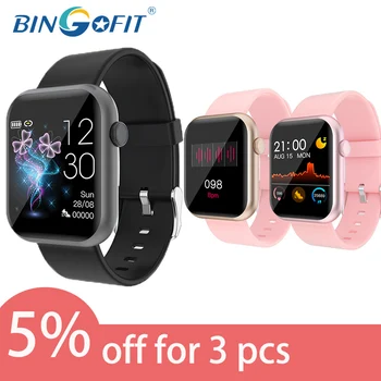 

BingoFit P9 Smart Watch Pedometer for Women Sport Smartwatches with Fitness Tracker for Android Bluetooth Waterproof Watch Band