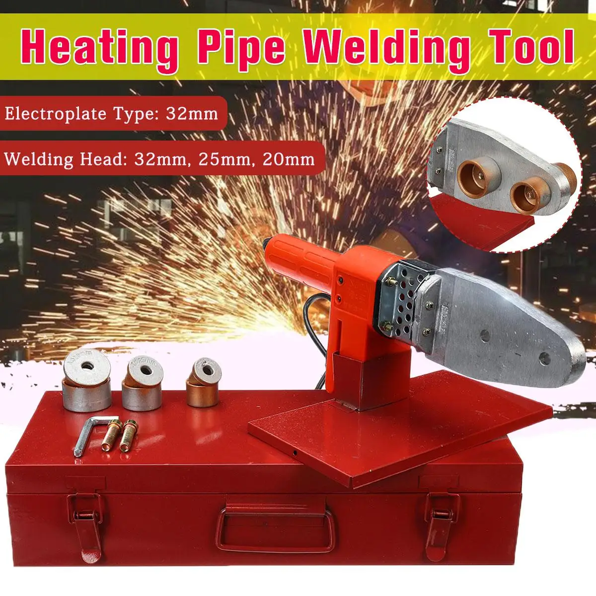 220V Electric Tube Pipe Welding Machine Heating for PPR PE PP Plastic
