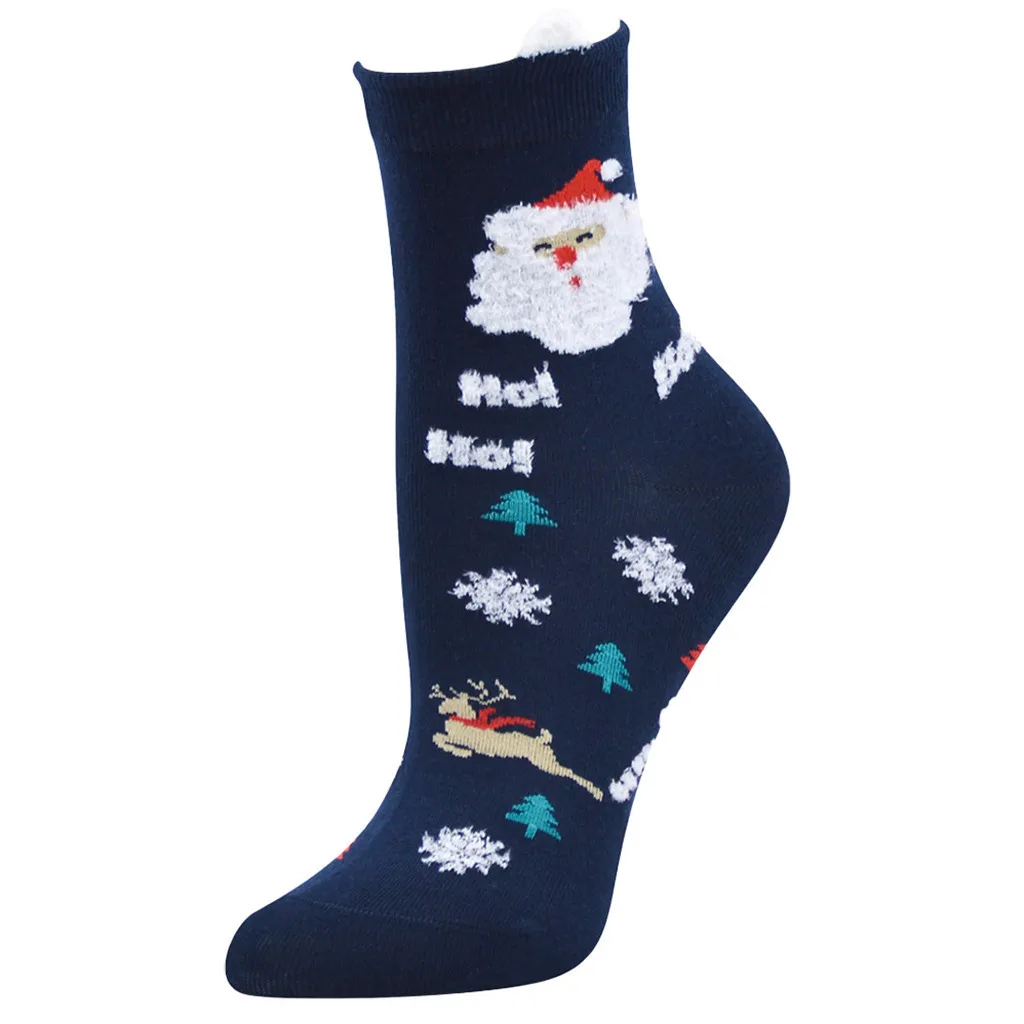 Kids Socks Casual Work Business Socks 3D Christmas Santa Elk Printing Medium Sports Socks Hot sale L500930