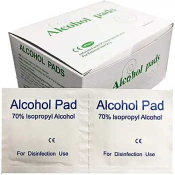 

100x Disposable Alcohol Sterilized Cotton Sheet Wipe Pad Antibacterial Cleanser
