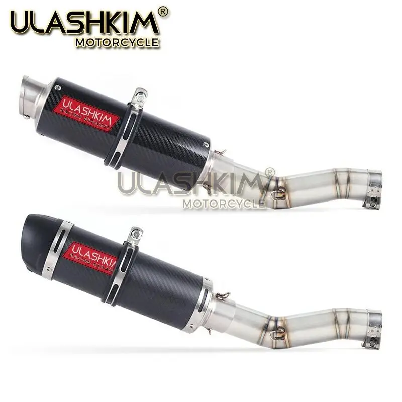 Motorcycle Full Exhaust Middle Link Pipe Slip On For Suzuki GSXR600 Gsxr700 Gsxr750 k7 GSX R700 R750 R600 GSXR 600 700 750