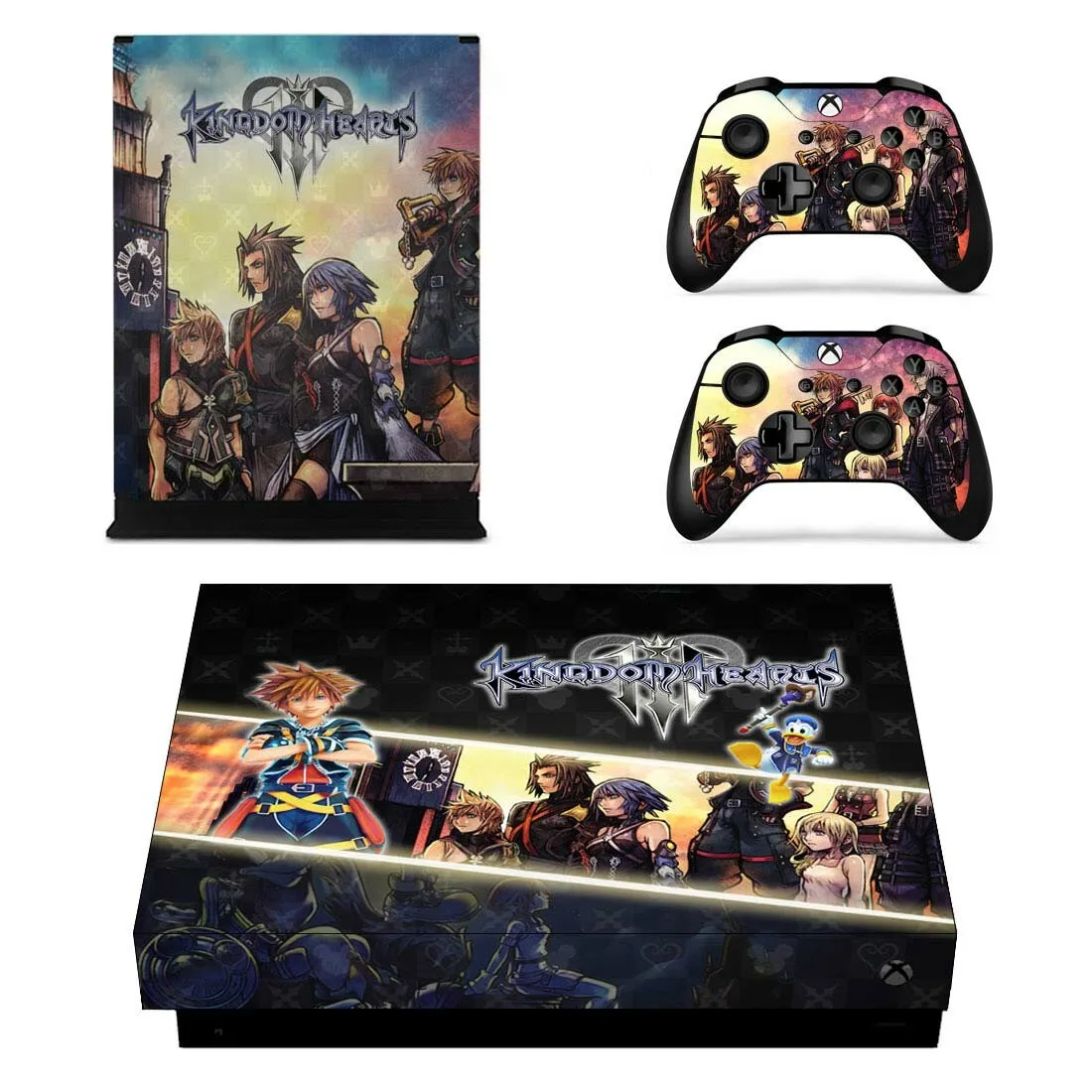 Игра Kingdom Hearts кожная консоль и контроллер наклейка крышка наклейка s для Xbox One X консоль+ контроллер Кожа Наклейка Винил