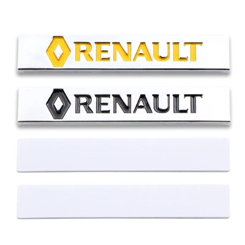2PCS Car Decoration Stickers Logo 3D Aluminium Metal Emblem Badge Decal For Renault Scenic Laguna Megane 3 Car Accessories