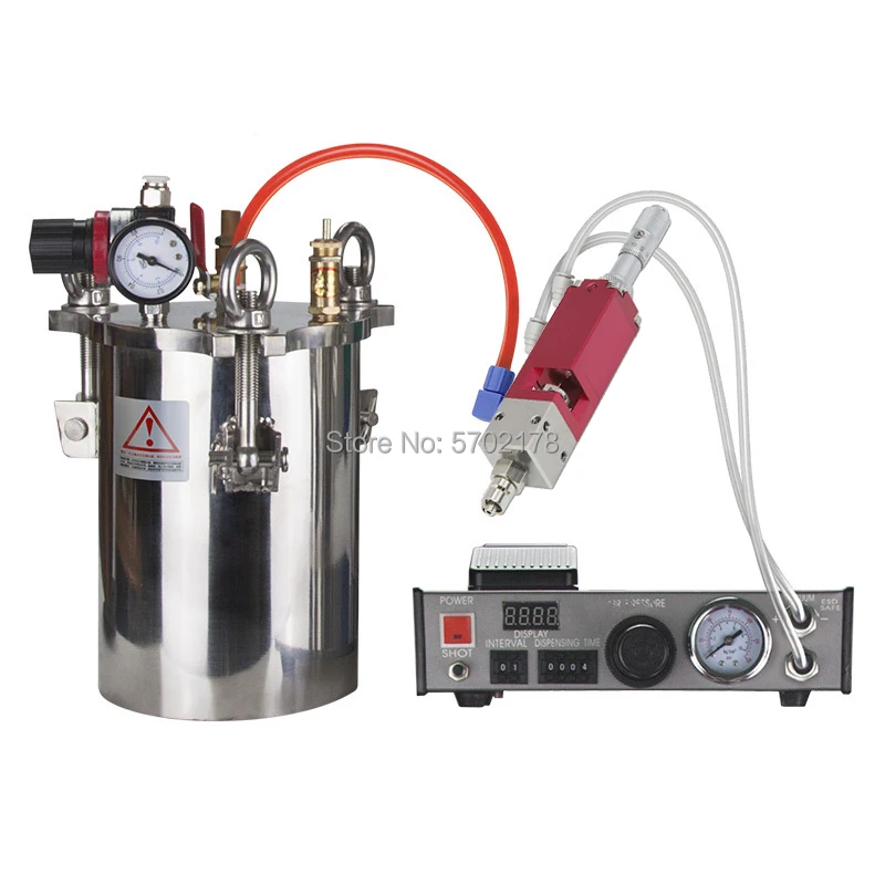 Top needle Dispensing valve Precision UV glue Pneumatic Dispenser W/ Micrometer 