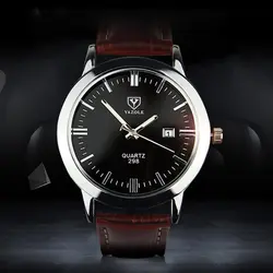 2019 хит продаж Изысканные Модные кварцевые наручные часы для отдыха мужское в деловом стиле часы с водонепроницаемым светящимся календарем