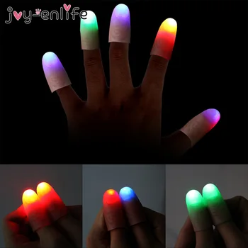 

1pair Magic Thumbs Fingers Light Adult Magic Trick Light Halloween Toys Children Gift kids Play Funny Gift Night lighting Thumb