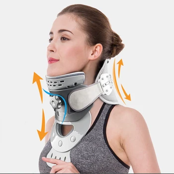 

Heating Neck Cervical Traction Device Adjustable Colar Cervical Neck Stretcher Spine Corrector Neck Support Fatigue Relief Tool